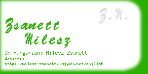 zsanett milesz business card